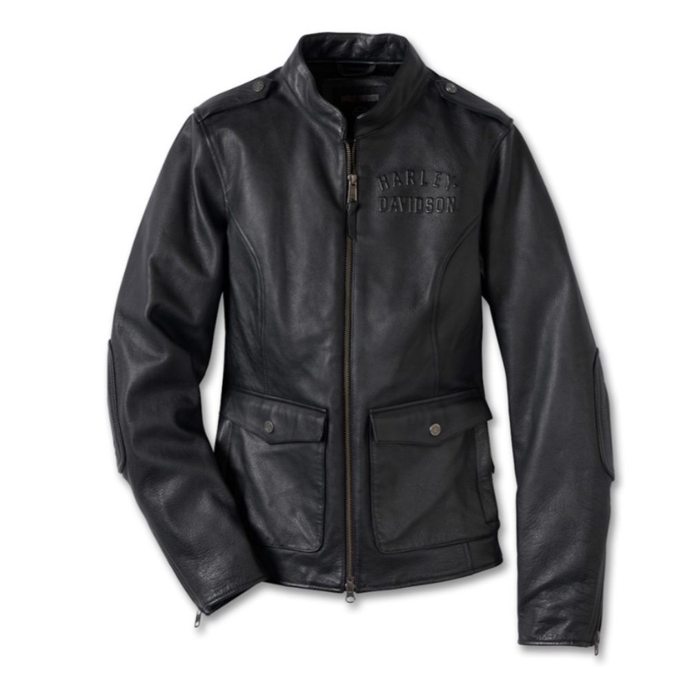 HARLEY DAVIDSON H-D Flex Layering System Captains Leather Jacket Outer Layer NWT